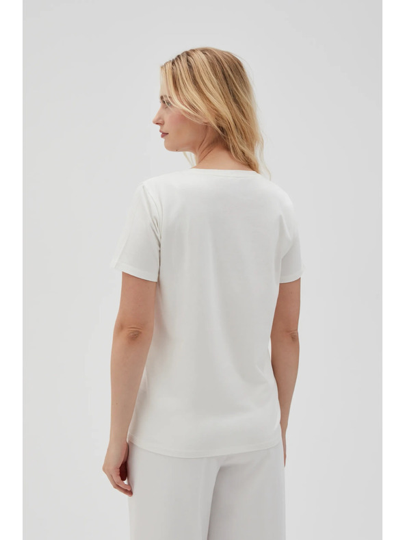 Moodo Women's White T-Shirt Moodo