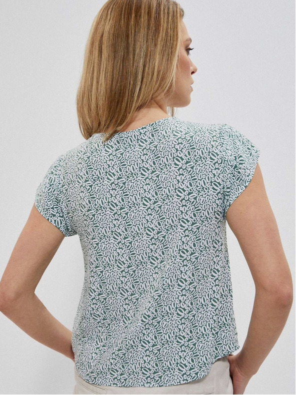 Moodo Fehér és zöld női mintás ing Moodo