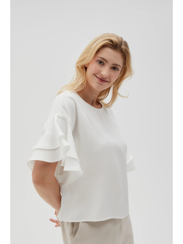 Moodo Women's White T-Shirt Moodo