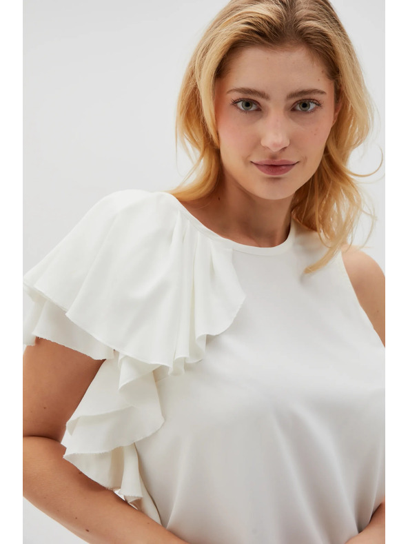 Moodo Women's White T-Shirt Moodo