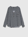 Moodo Fekete-fehér női mintás blúz Moodo