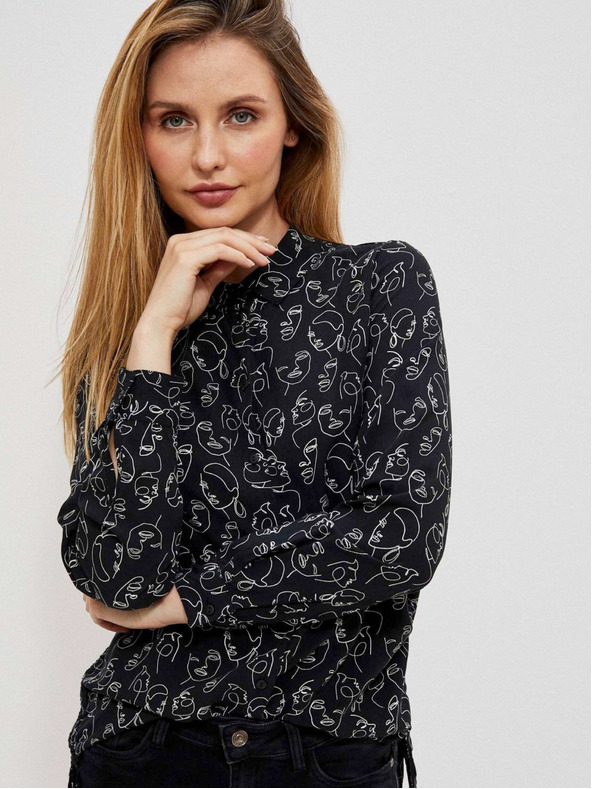 Moodo Fekete női Moodo mintás ing