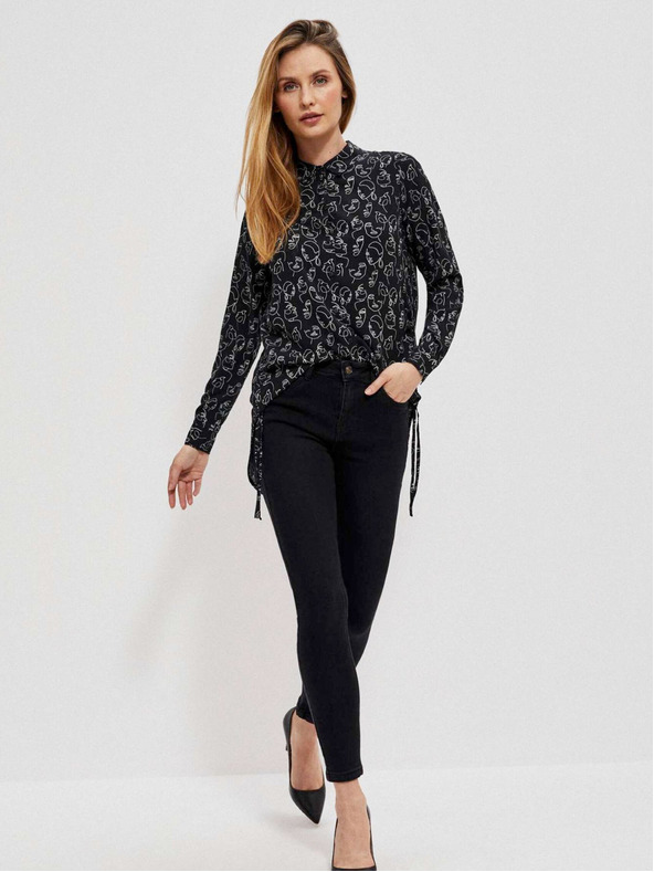 Moodo Fekete női Moodo mintás ing