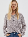 Moodo Moodo fehér és szürke női mintás póló