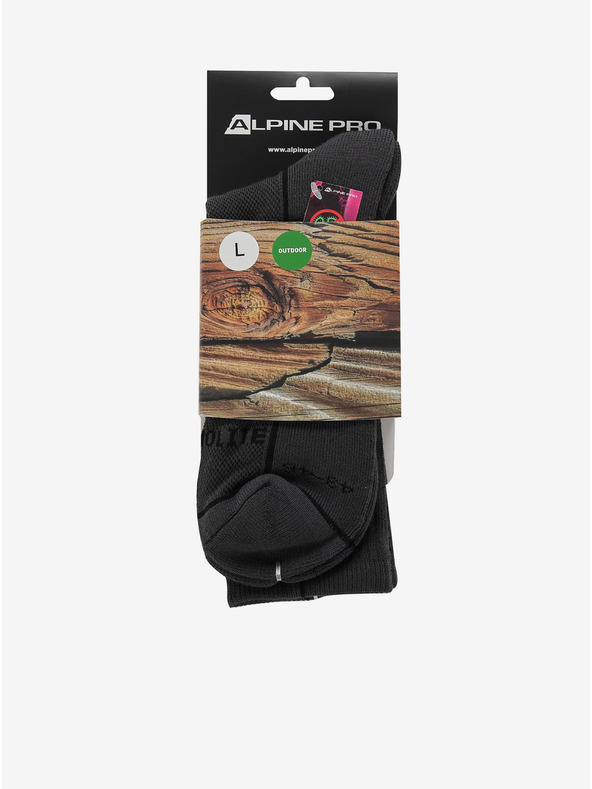 ALPINE PRO Unisex zokni antibakteriális kezeléssel ALPINE PRO BANFF 2 szürke