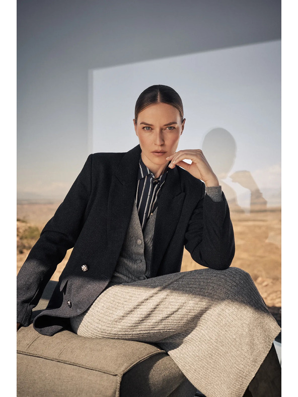 Moodo Moodo sötétkék női blézer