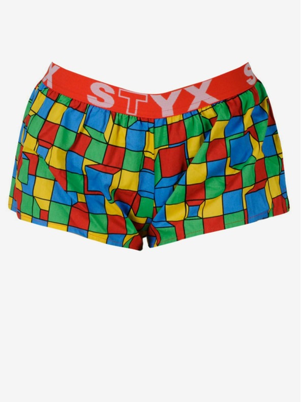 Styx Női Styx art sport gumiruhás rövidnadrág kockás