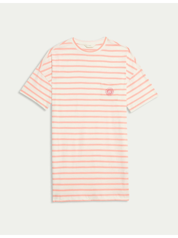 Marks & Spencer Csíkos hálóing 100% pamutból Marks & Spencer narancssárga