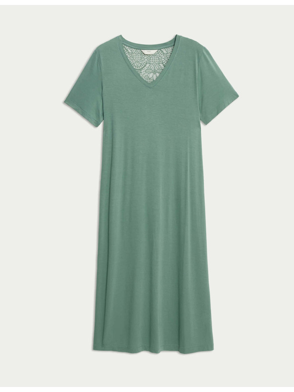 Marks & Spencer Csipkebetétes hálóing Marks & Spencer zöld