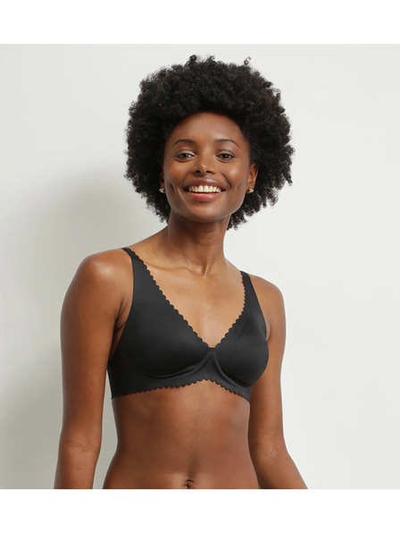 DIM DIM TRIANGLE BODY TOUCH BRA - Női merevítő alatti melltartó - fekete