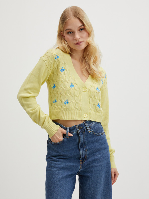 Noisy May Világoszöld női kardigán Noisy May Lil