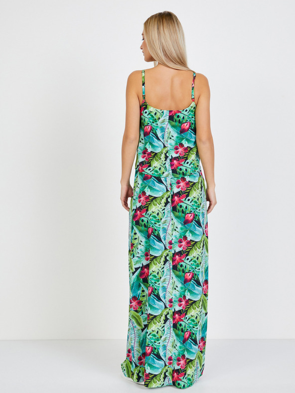 numoco Zöld mintás maxiruha Numoco