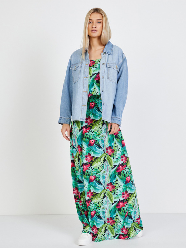 numoco Zöld mintás maxiruha Numoco