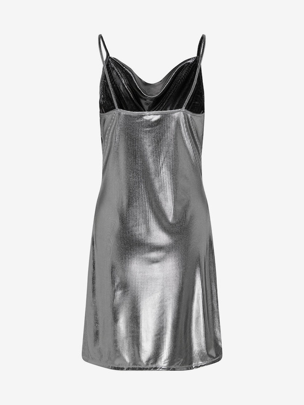 ONLY Női metál ruha ezüst színben ONLY Melia