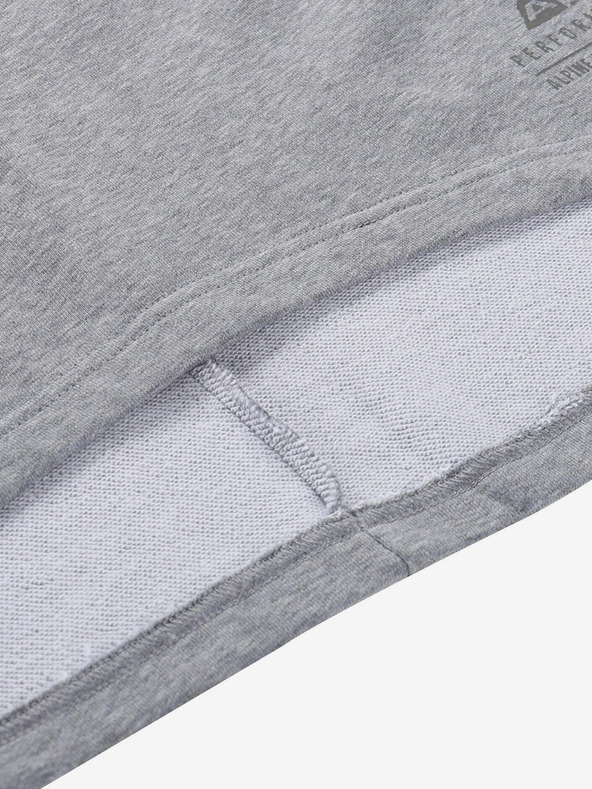 ALPINE PRO Alpine Pro szürke női pamut ruha MOLEDA Alpine Pro szürke női pamut ruha MOLEDA