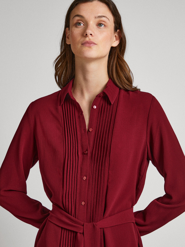 Pepe Jeans Női bordó póló ruha Pepe Jeans Gissa