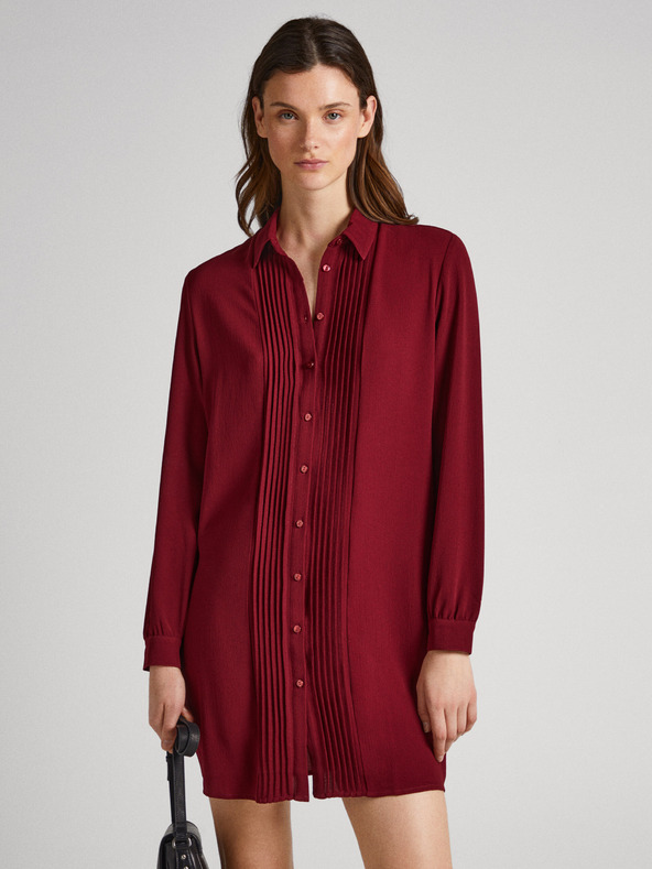 Pepe Jeans Női bordó póló ruha Pepe Jeans Gissa