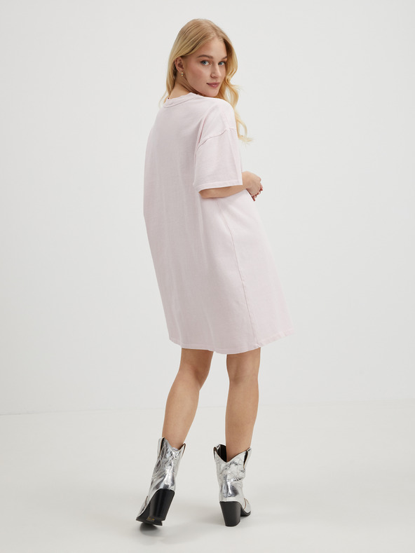 Pieces Világos rózsaszín női basic ruha Pieces Taryn