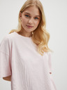 Pieces Világos rózsaszín női basic ruha Pieces Taryn