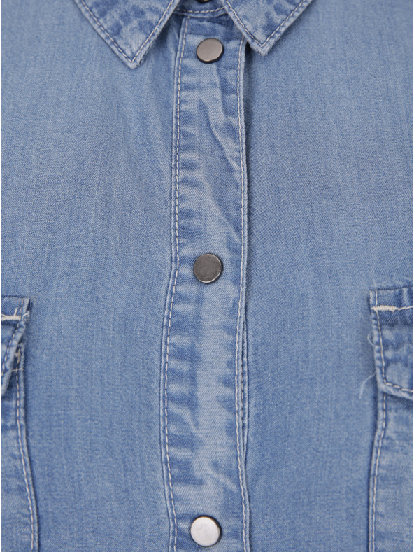 Vero Moda Világoskék farmer ing ruha VERO MODA Silla Silla