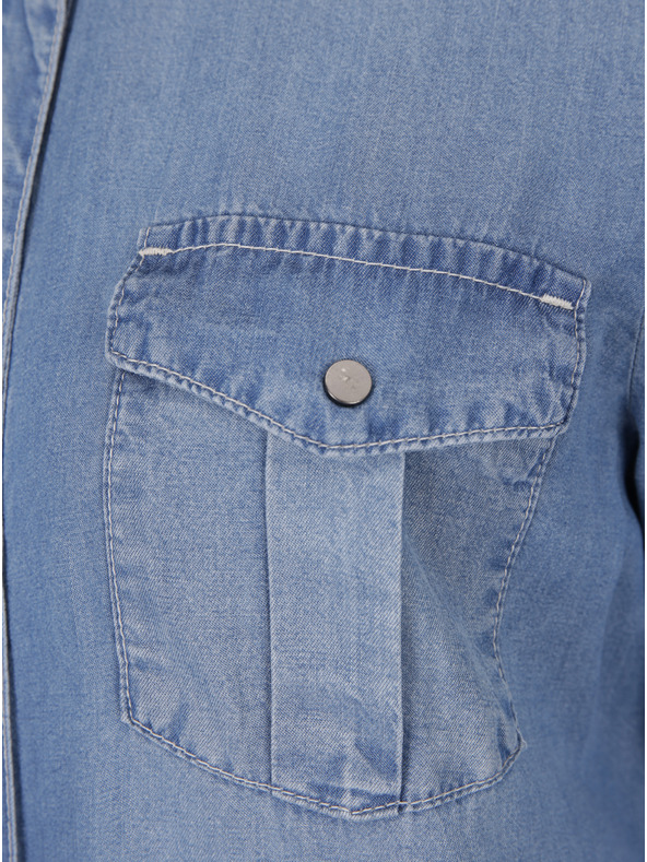 Vero Moda Világoskék farmer ing ruha VERO MODA Silla Silla