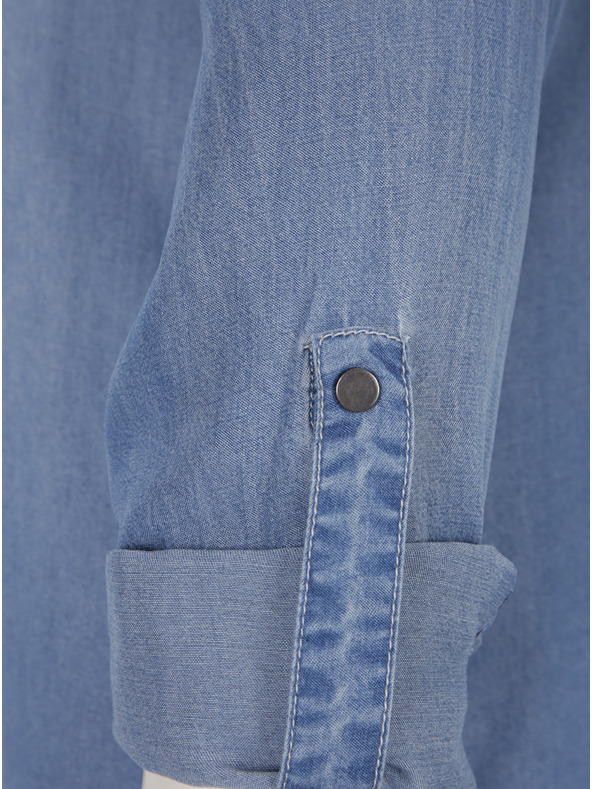 Vero Moda Világoskék farmer ing ruha VERO MODA Silla Silla