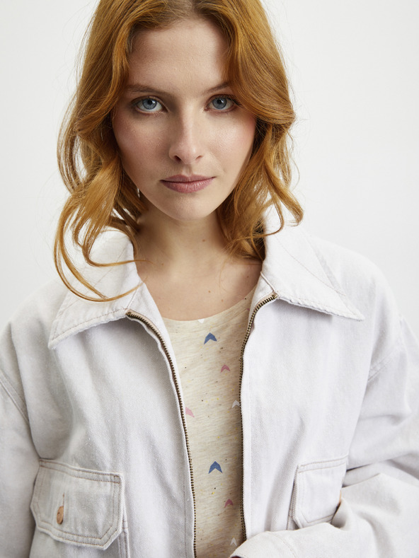 ZOOT.lab Bézs színű mintás ruha ZOOT.lab Mahulena