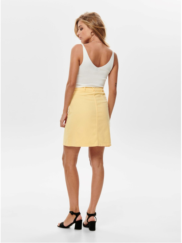 Jacqueline de Yong Krémszínű bordázott pulóver JDY Nanna