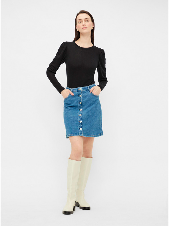 Pieces Fekete póló Pieces Monice