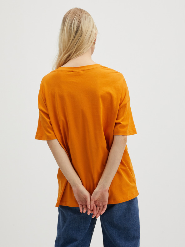 Noisy May Narancssárga női oversized póló Noisy May Ida