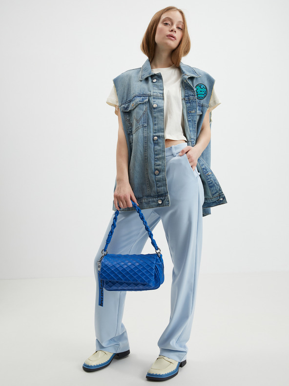 Noisy May Krémszínű crop top póló Noisy May Alena