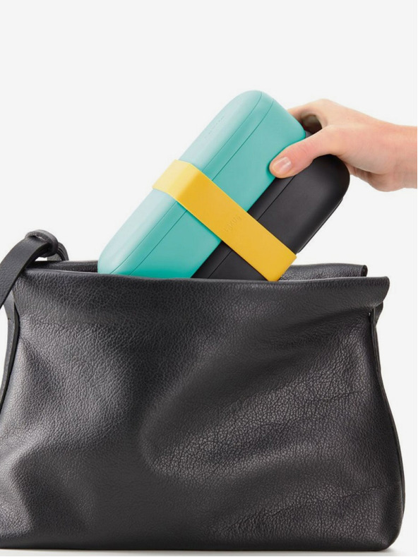 Lékué Lékué LunchBox To Go fekete-türkiz uzsonnás doboz (1000 ml)