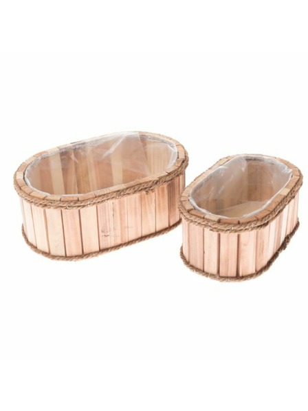 Casa de Engel Fa virágcserép borító PVC-vel - 2 db-os szett, 0/16