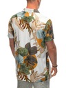 Ombre Clothing Férfi viszkóz mintás rövid ujjú póló OM-SHPS-0113 Ombre Clothing fehér