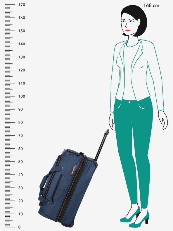 Travelite Travelite Basics kerekes düftin táska S tengerésznarancs/narancs