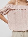 Moodo Világos rózsaszín női mintás blúz Moodo