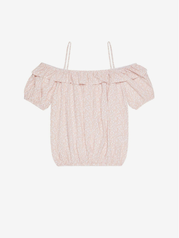 Moodo Világos rózsaszín női mintás blúz Moodo