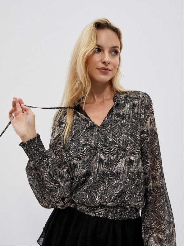 Moodo Fekete női blúz Moodo