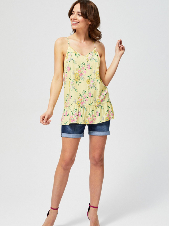 Moodo Sárga női virágos felső Moodo