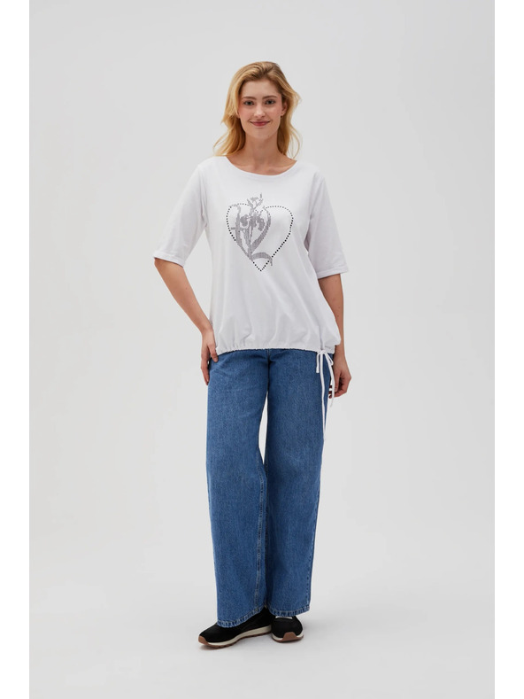 Moodo Fehér női póló Moodo