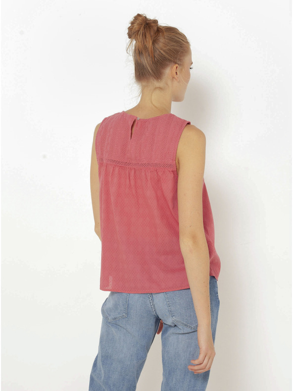 CAMAIEU Rózsaszín kockás felső CAMAIEU