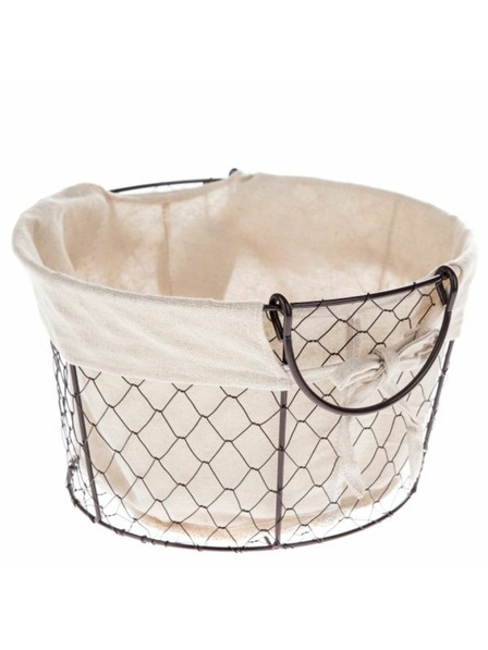 Casa de Engel Fém kosár textillel, 0/24