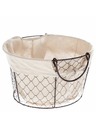 Casa de Engel Fém kosár textillel, 0/24