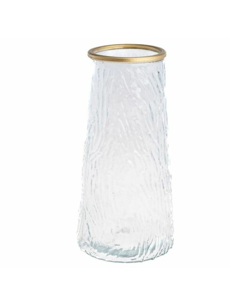 Casa de Engel Üvegváza arany szegéllyel, átlátszó, 0/12