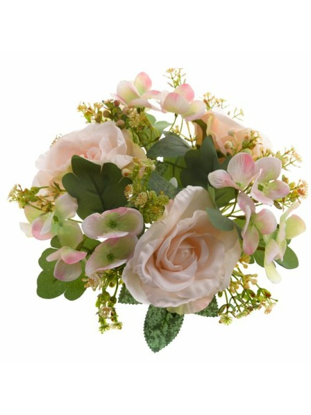 Casa de Engel Műkoszorú - rózsák és hortenziák, krém, 24/120