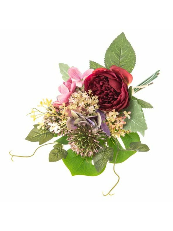 Casa de Engel Művirág csokor bazsarózsákkal és hortenziákkal, monstérával, 24/144