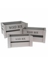 Casa de Engel Fából készült láda - 3 darabos készlet, 0/12