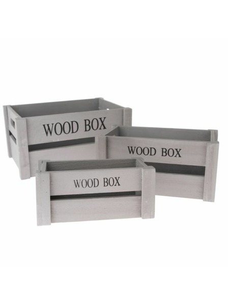 Casa de Engel Fából készült láda - 3 darabos készlet, 0/12