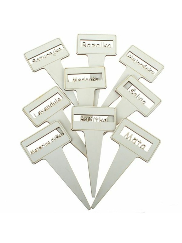 Casa de Engel Fa dekorációs tűzőke - fűszernövények (SK), 9 db-os szett, 0/25