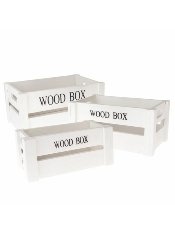 Casa de Engel Fából készült láda - 3 darabos készlet, 0/12